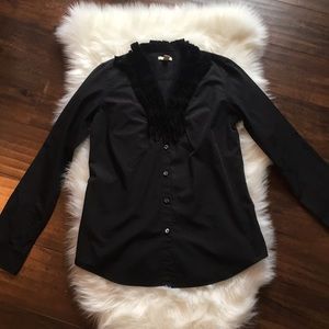 J. Crew Tall Elizabeth ruffle shirt